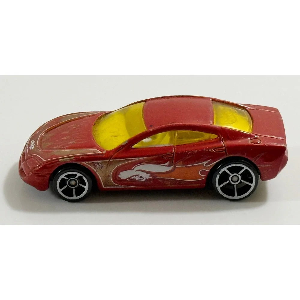Hot Wheels Dodge Charger R/T Kids 1/64 Red Flame Graphics Die-Cast Toy Car